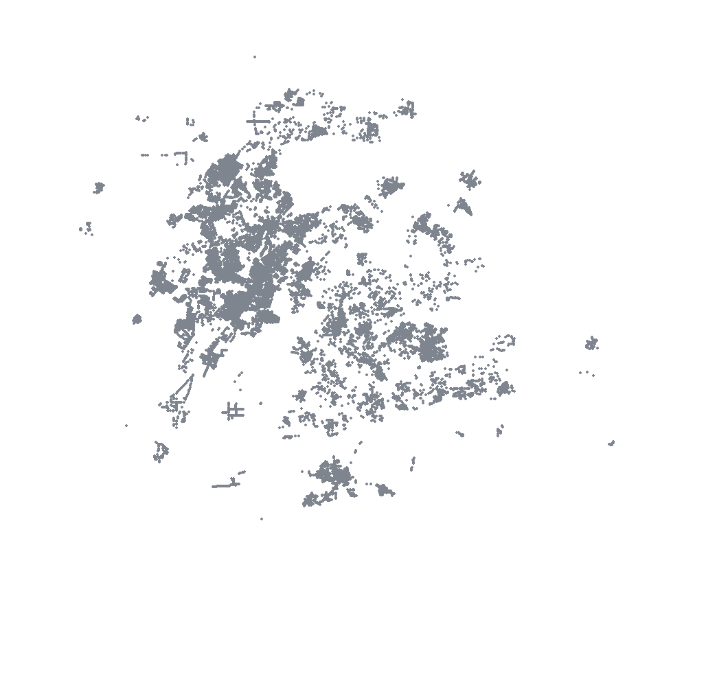 Mapped manhole/edge inlets